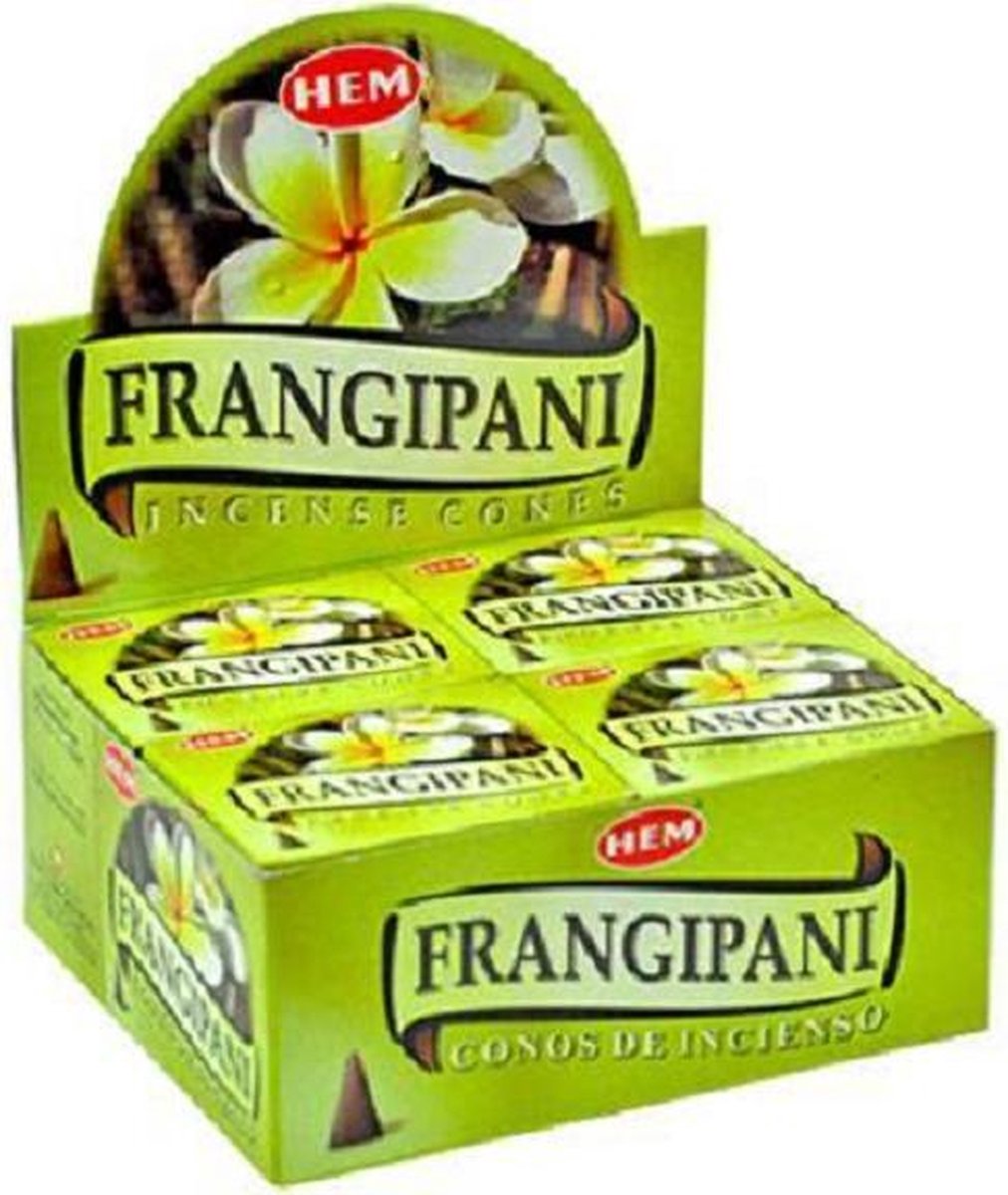 HEM Wierook Kegel Frangipani (12 pakjes)