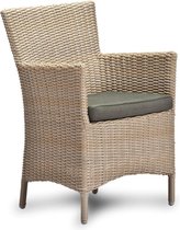 Diana Dining stoel incl handgreep Wicker HM15 off white - stof 239