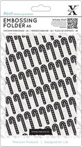 A6 Embossing Folder - Candy Cane Pattern