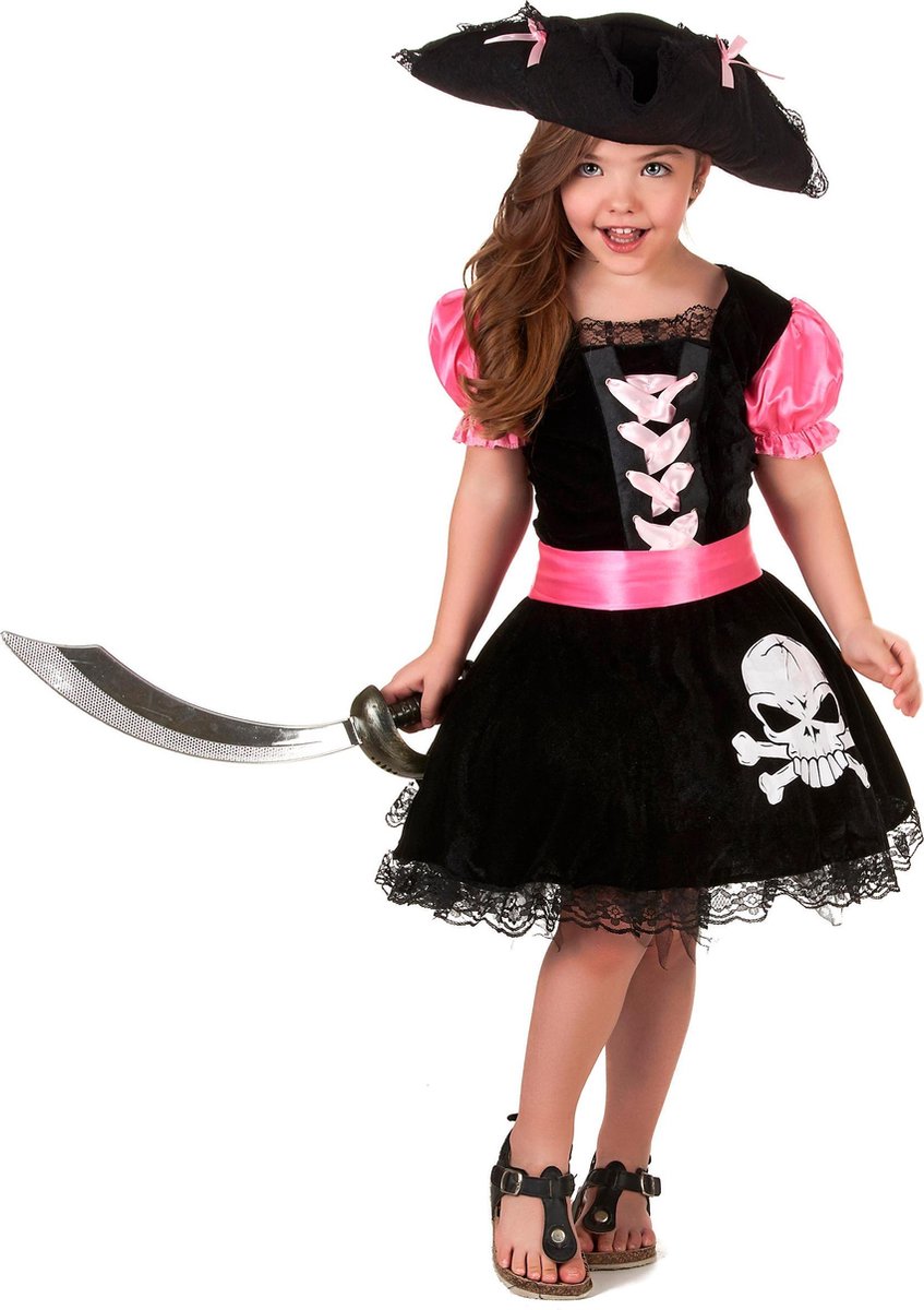 Afbeelding van product LUCIDA - Girly piraten outfit voor meisjes - M 122/128 (7-9 jaar)  - maat 8 jaar