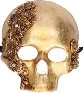 Luxe gouden schedel masker Teschio Rose