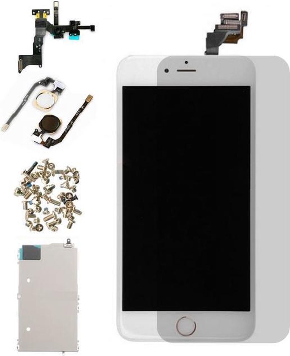 Nieuw - Voor Apple iPhone 6 Plus - AAA+ Voorgemonteerd LCD scherm Wit & Screen Guard