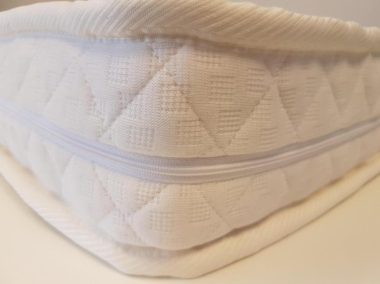 Matrassenmaker - matras 40x90 koudschuim HR40 dubbeldoek met rits