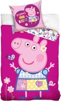 Peppa Pig Dekbedovertrek 140x200cm 100% katoen kussensloop 90x70cm