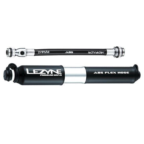 Lezyne Pressure Drive M - Minipomp - Aluminium - 8.3 bar - Zwart - Lezyne