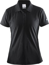 Craft Polo Shirt Pique Classic Women Zwart maat XXL