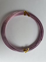 Aluminium draad 1,5 mm 5 Meter – Licht roze / Aluminiumdraad sieraden maken / Home Deco