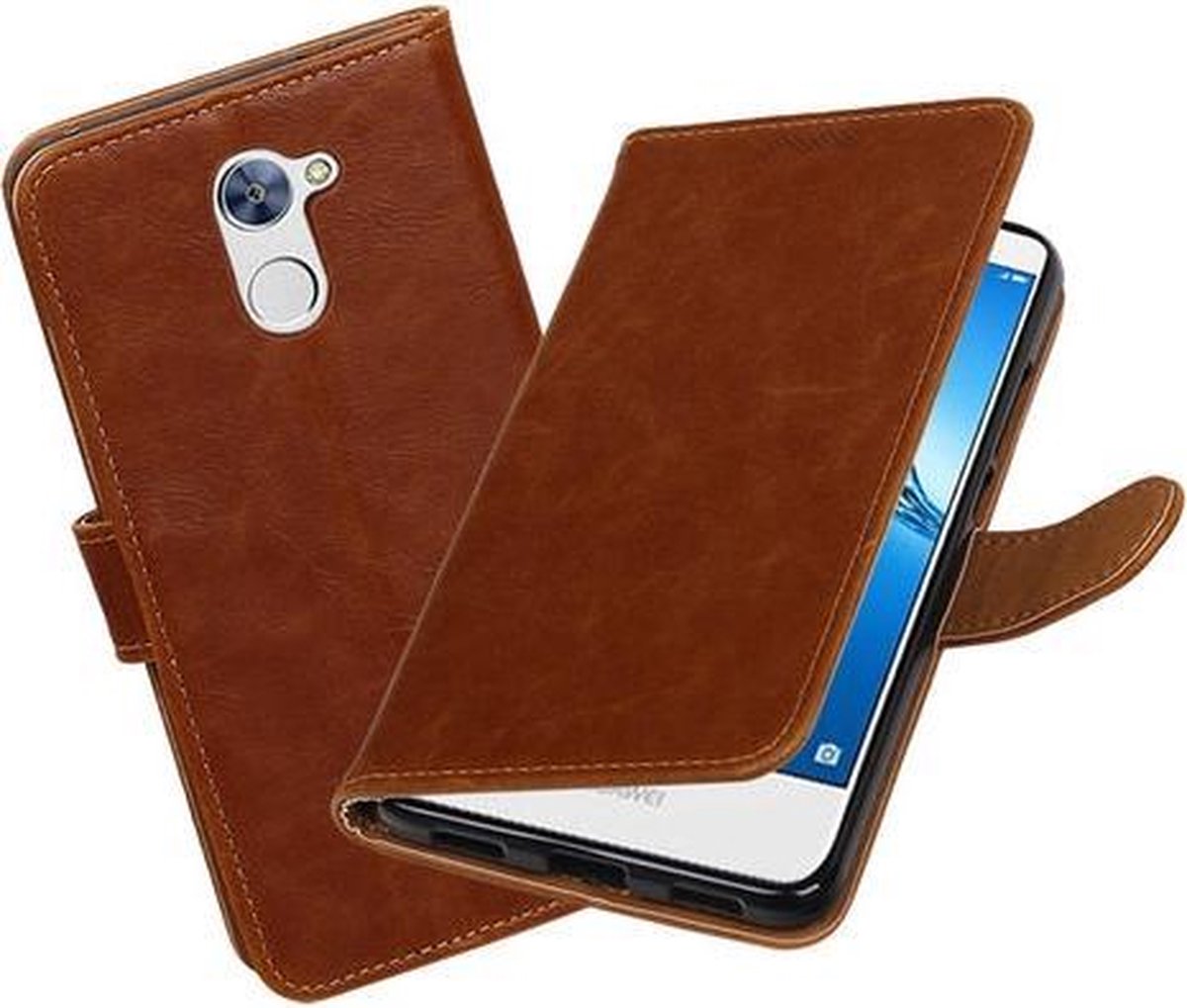 BestCases.nl Huawei Y7 / Y7 Prime Pull-Up booktype hoesje Bruin