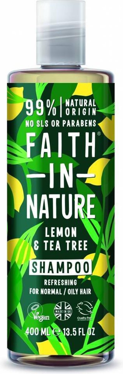 Faith In Nature Shampoo Lemon & Tea Tree (400ml)