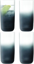 L.S.A. Haze Longdrink Glazen - Set van 4 Stuks - 400 ml - Grijs