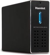 Hamlet HXDAS25 contenitore di unità di archiviazione Nero Alimentazione USB