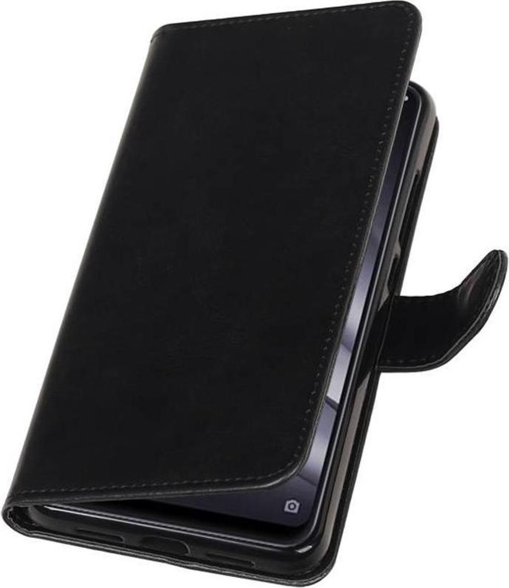 Zwart Pull-Up Booktype Hoesje voor XiaoMi Mi 8 Lite