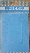 EFE008 - Embossing folder Nellie Snellen - rechthoek met bloemen - 10 x 15 cm