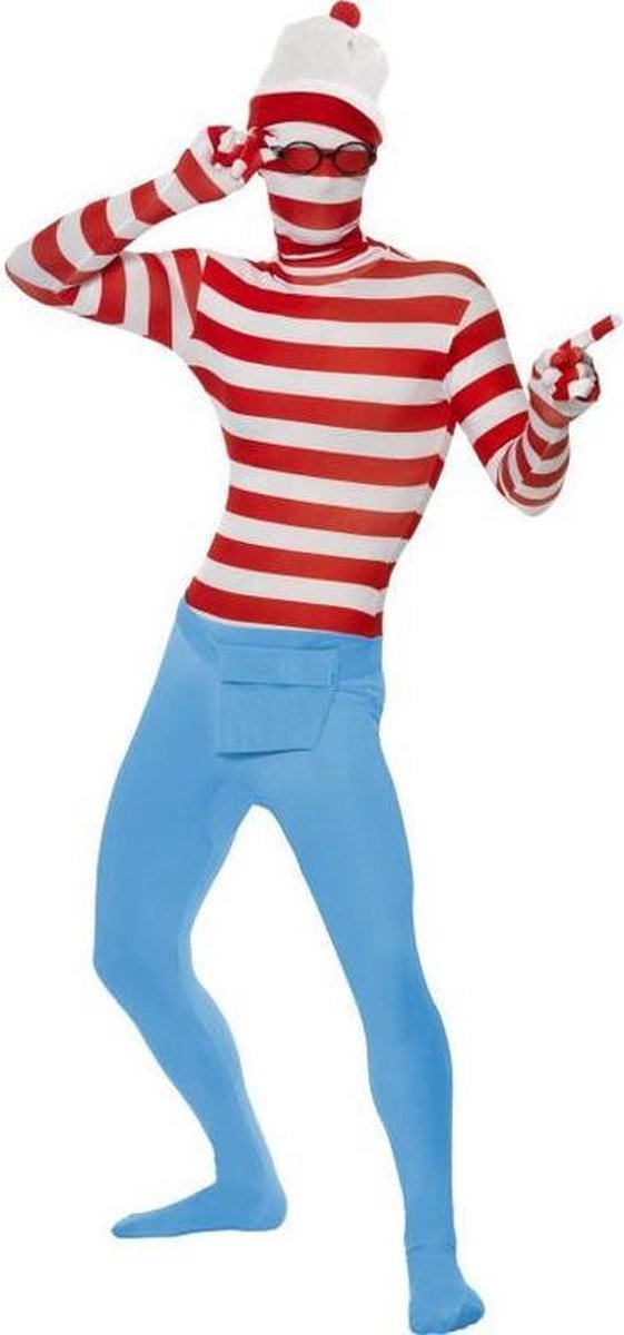 "Waar is Wally™ pak - Verkleedkleding - Medium"