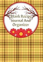 Blank Recipe Journal And Organizer