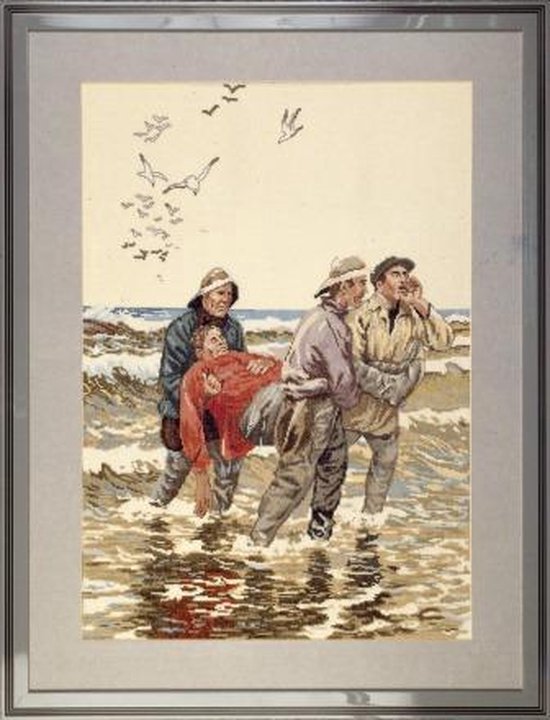 borduurpakket 12103 cornelis jetses, drenkeling