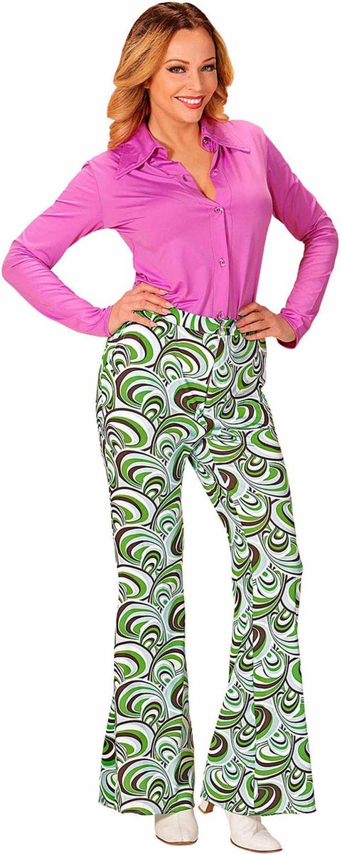Jaren 70 disco broek Groovy waves