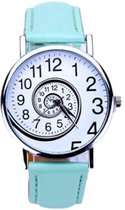 Hidzo Horloge Swirl ø 37 mm - Mintgroen - In horlogedoosje