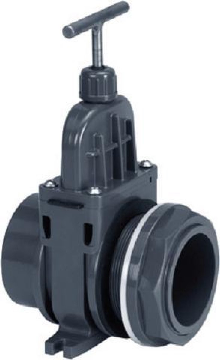 VDL PVC Schuifkraan met doorvoer 63mm
