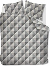 Beddinghouse Stairs - Flanel - Dekbedovertrek - Tweepersoons - 200x200/220 cm  cm - Black