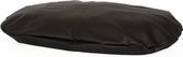 Coussin Confort Coussin pour Chien Oval aspect cuir 65 x 45 cm - Noir