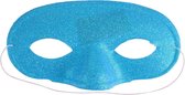 Lg-imports Glittermasker Rond Blauw Unisex 17 Cm