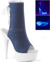 Pleaser Plateau Laarzen -40 Shoes- DELIGHT-1018SK US 10 Blauw