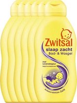 Zwitsal Slaap Zacht Bad- & Wasgel Lavendel - 6 x 200 ml - Voordeelverpakking