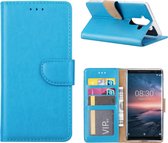 Nokia 8 Sirocco  hoesje book case style / portemonnee case Blauw