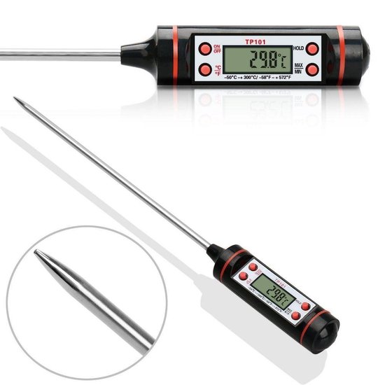 Digitale Keukenthermometer - inclusief Batterij en Opbergbox - BG4U