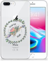 Siliconen Bumper Hoesje iPhone 7 Plus | 8 Plus Boho Dreams