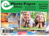Rillstab fotopapier glans, 10x15cm, 235-grams, pak à 30 vel