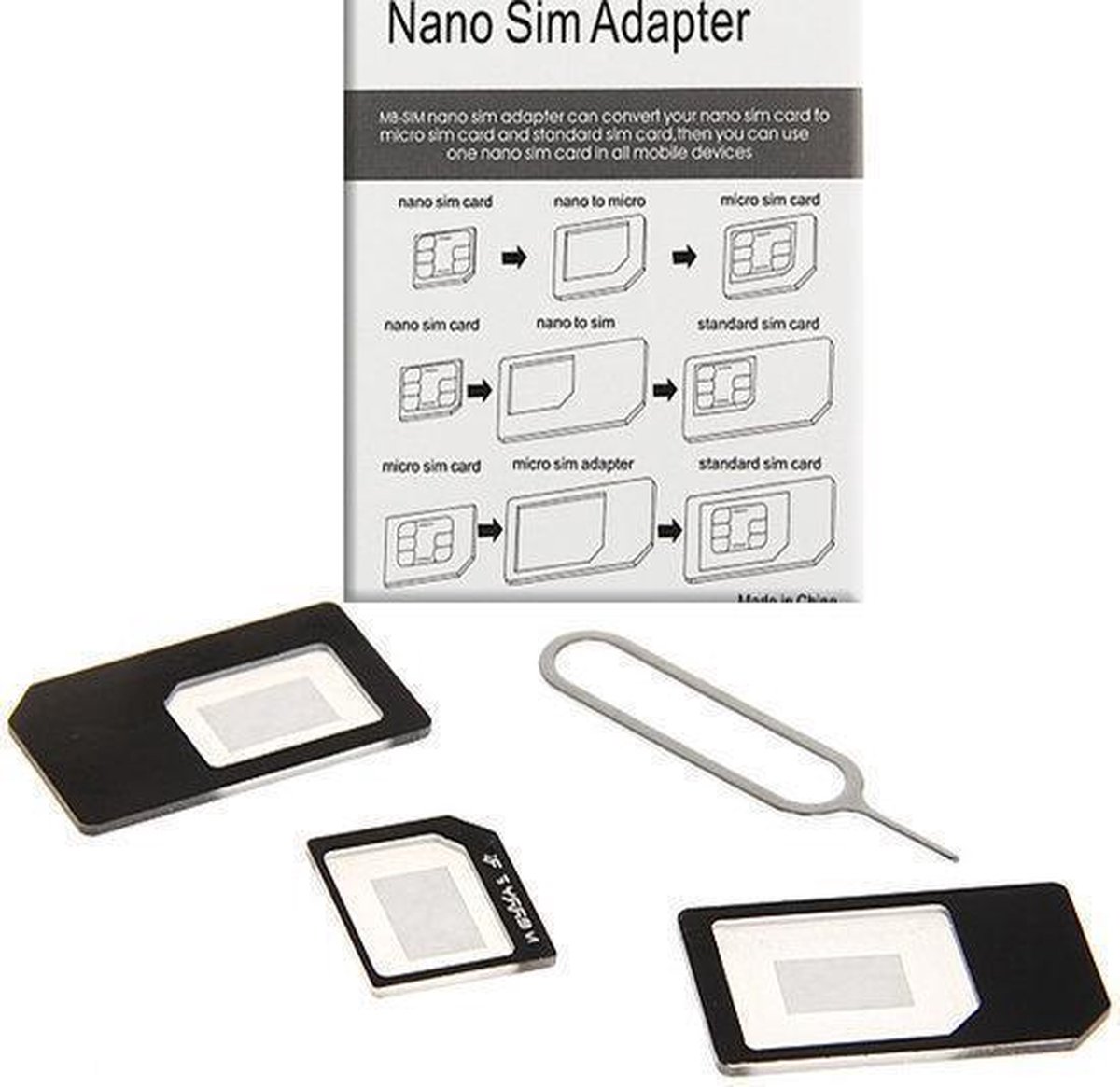 Micro sim en nano sim adapter set