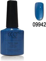 CCO Shellac - Water Park 09942 - Koel Blauw Met Een Fijne Shimmer- Gel Nagellak