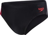 Speedo E10 Gala Logo Brief  Zwembroek - Maat 38  - Mannen - zwart/rood/blauw