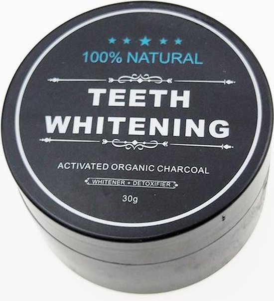 Natural Teeth Whitening Activated organic Charcoal 30g/ Tanden bleken