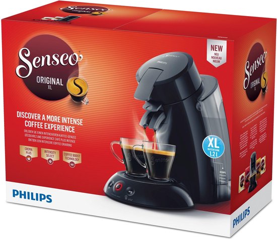 Senseo HD6555 Vrijstaand Half automatisch Koffiepadmachine 1.2l 8kopjes  Zwart | bol.com
