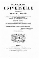 Biographie universelle Michaud ancienne et moderne - Tome I