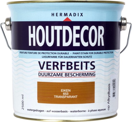 Hermadix Houtdecor Verfbeits Transparant 2,5 liter - 653 Eiken bol.com