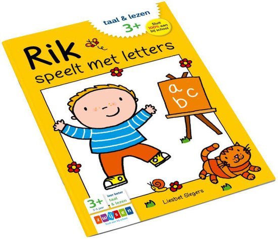 Thumbnail van een extra afbeelding van het spel Zwijsen Kinderboek Rik speelt met letters. 3+