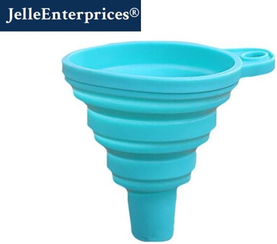 opvouwbare siliconen trechter-Inklapbaar handig keuken hulp tool-Lichtblauw  | bol.com
