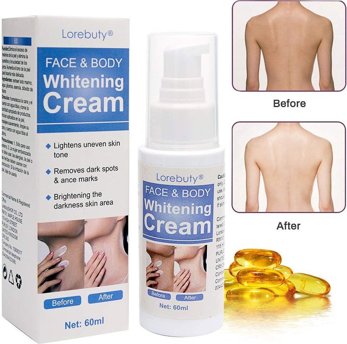 Huidbleek - Cream - voor een wittere huid - whitening cream | bol.com