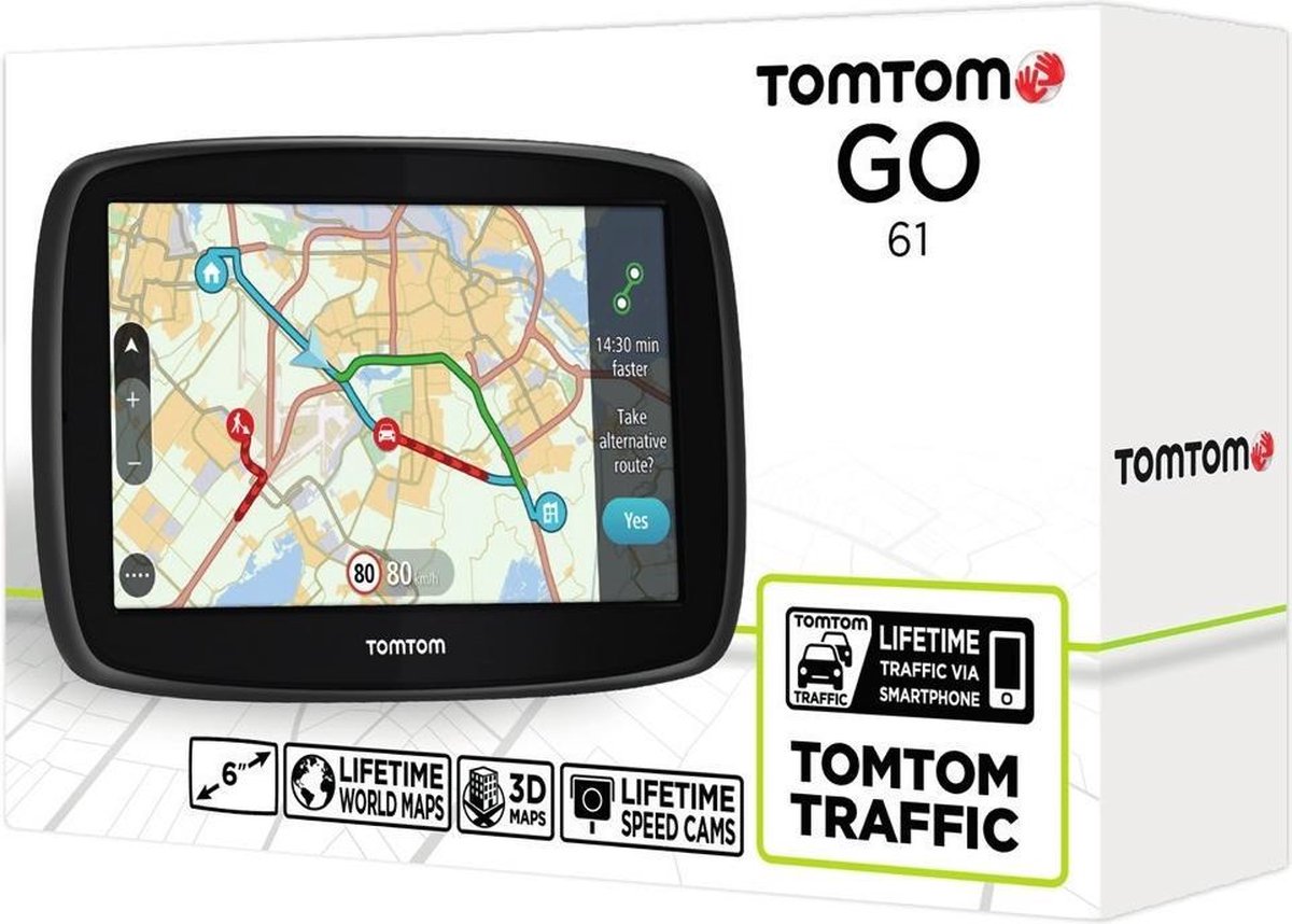 TomTom GO 61 - werelddekking - 6 inch | bol.com