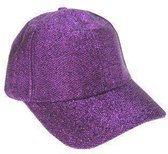 Baseballpet glitter paars