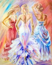 DP® Diamond Painting pakket volwassenen - Afbeelding: Say YES to the dress - 60 x 75 cm volledige bedekking, vierkante steentjes - 100% Nederlandse productie! - Cat.: Mensen