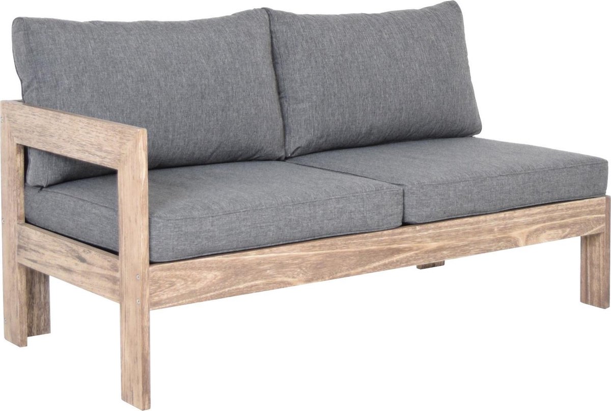Tierra Outdoor Brixton Lounge Bench Right in tuinset stijl.
