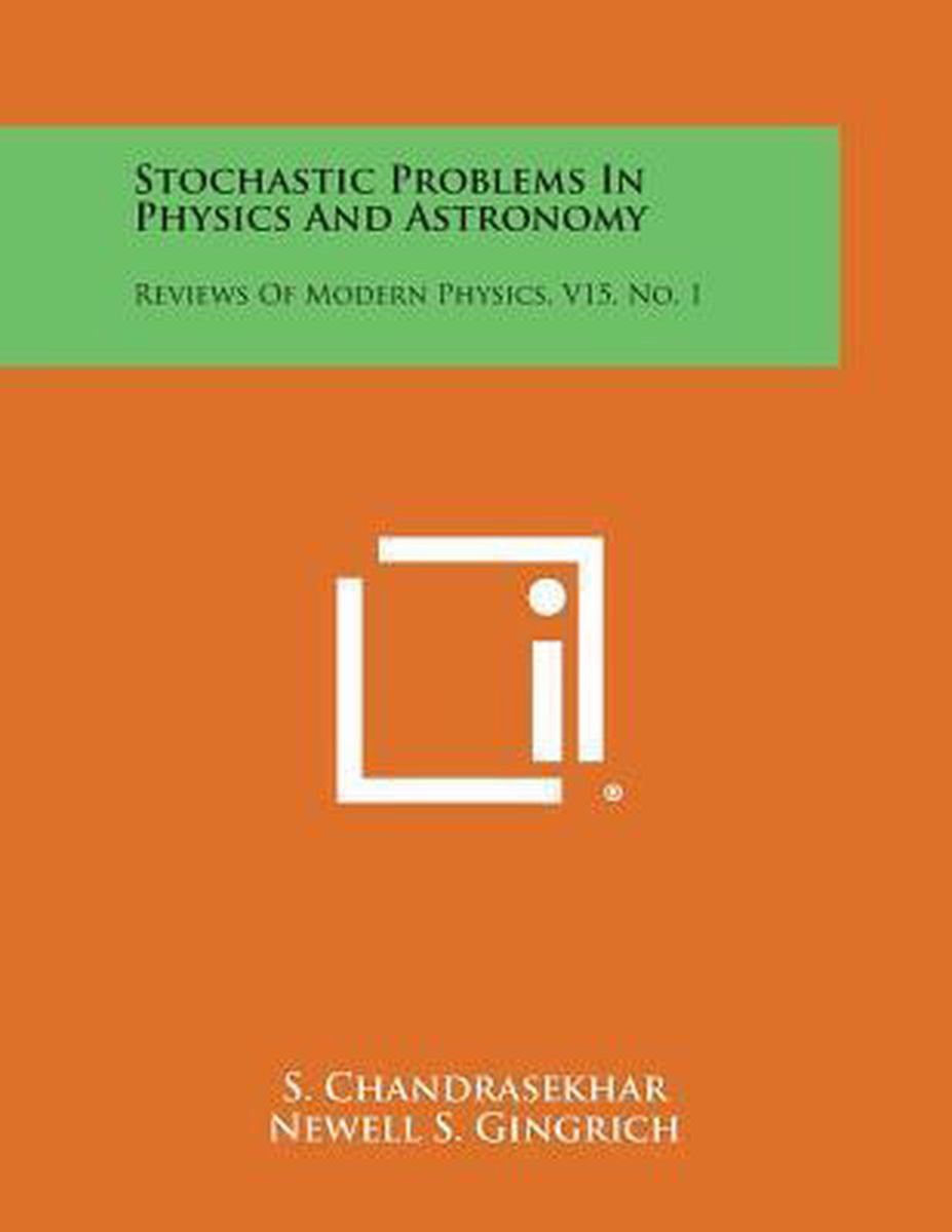 Stochastic Problems In Physics And Astronomy van Onbekend