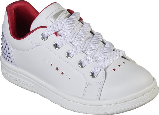 Skechers Omne Sneakers Meisjes - White Red - Maat 30