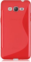 Geschikt voor Samsung Galaxy Grand Prime VE Silicone Case s-style hoesje Roze