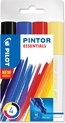 Verfstift Pilot Pintor essentials 1 - 4mm etui à 4 stuks ass